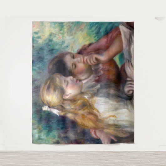 Pierre-Auguste Renoir - The Reading Wandteppich (Vorderseite)