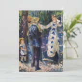 Pierre-Auguste Renoir - The Swing Einladung (Stehend Vorderseite)