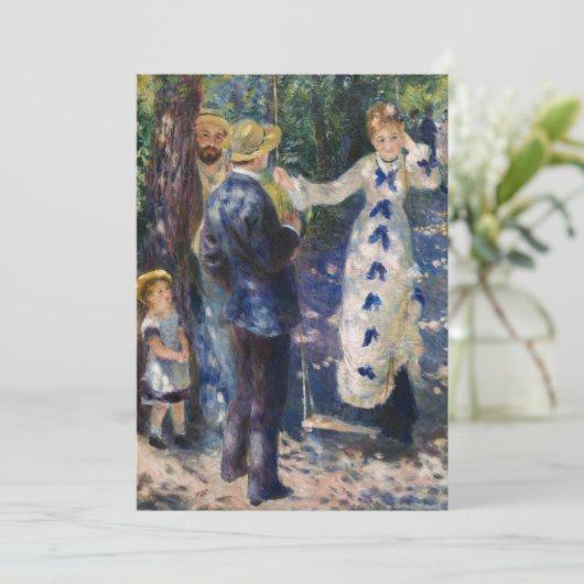 Pierre-Auguste Renoir - The Swing Einladung (Stehend Vorderseite)