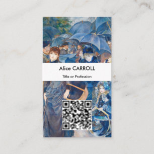 Pierre-Auguste Renoir - The Umbrellas - QR-Code Visitenkarte