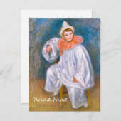 Pierre-Auguste Renoir The white Pierrot CC1066 Postkarte (Vorne/Hinten)