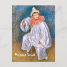 Pierre-Auguste Renoir The white Pierrot CC1066 Postkarte