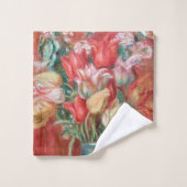 Pierre-Auguste Renoir - Tulip Bouquet Badhandtuch Set (Waschlappen)