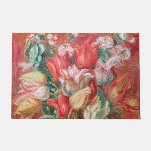 Pierre-Auguste Renoir - Tulip Bouquet Fußmatte (Vorderseite)