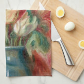 Pierre-Auguste Renoir - Tulip Bouquet Geschirrtuch (Viertel Falte)