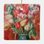 Pierre-Auguste Renoir - Tulip Bouquet Keramikornament (Rückseite)