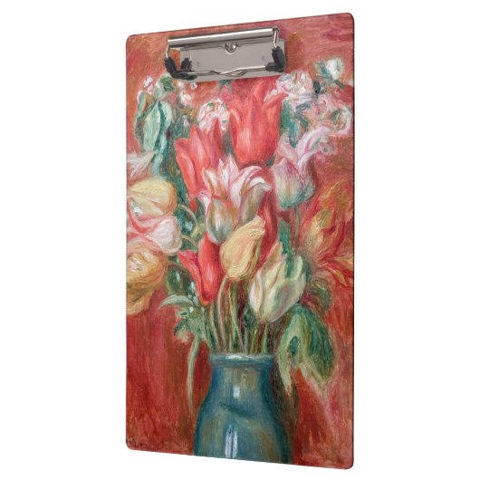 Pierre-Auguste Renoir - Tulip Bouquet Klemmbrett (Links)