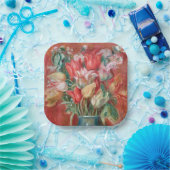 Pierre-Auguste Renoir - Tulip Bouquet Pappteller (Party)