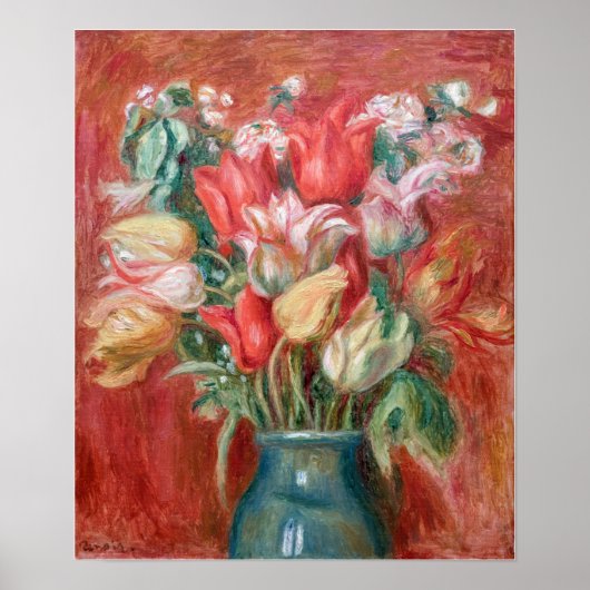 Pierre-Auguste Renoir - Tulip Bouquet Poster (Vorne)