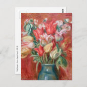 Pierre-Auguste Renoir - Tulip Bouquet Postkarte (Vorne/Hinten)