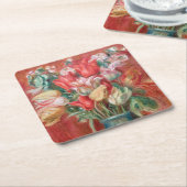 Pierre-Auguste Renoir - Tulip Bouquet Rechteckiger Pappuntersetzer (angewinkelt)