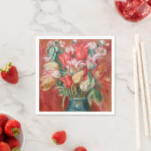 Pierre-Auguste Renoir - Tulip Bouquet Serviette (Beispiel)