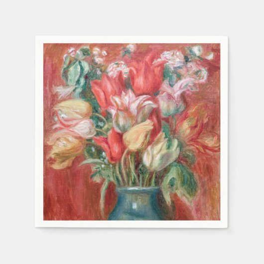 Pierre-Auguste Renoir - Tulip Bouquet Serviette (Vorderseite)