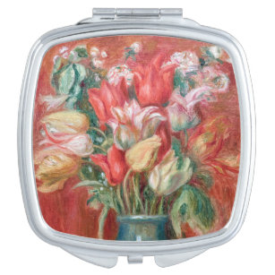 Pierre-Auguste Renoir - Tulip Bouquet Taschenspiegel