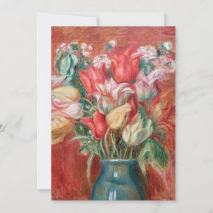 Pierre-Auguste Renoir - Tulpenstrauß Einladung