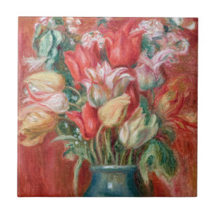 Pierre-Auguste Renoir - Tulpenstrauß Fliese