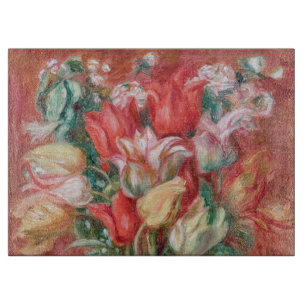 Pierre-Auguste Renoir - Tulpenstrauß Schneidebrett