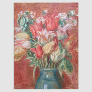 Pierre-Auguste Renoir - Tulpenstrauß Seidenpapier