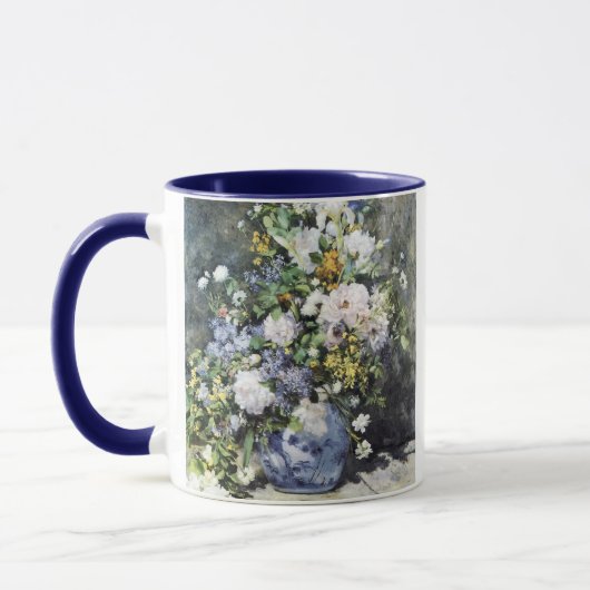 Pierre-Auguste Renoir, Vase Blumen Tasse (Links)