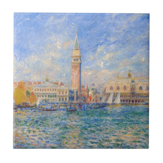 Pierre-Auguste Renoir - Venedig, der Dogenpalast Fliese (Vorderseite)