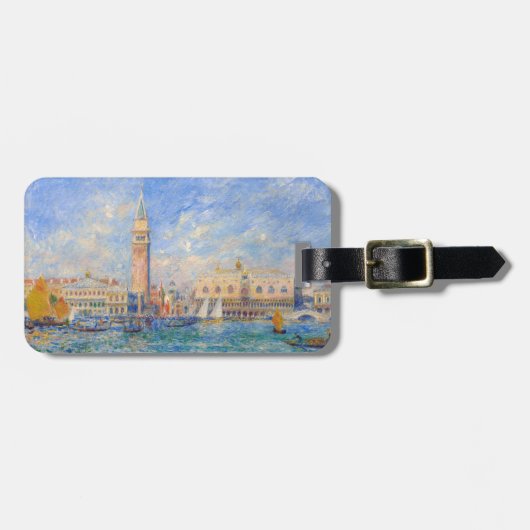 Pierre-Auguste Renoir - Venedig, der Dogenpalast Gepäckanhänger (Vorderseite horizontal)