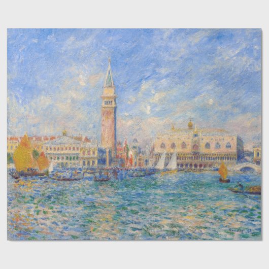 Pierre-Auguste Renoir - Venedig, der Dogenpalast Geschenkpapier (Flach)