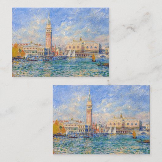 Pierre-Auguste Renoir - Venedig, der Dogenpalast Mitteilungskarte (Vorne/Hinten)