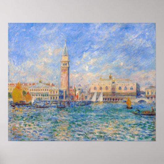 Pierre-Auguste Renoir - Venedig, der Dogenpalast Poster (Vorne)