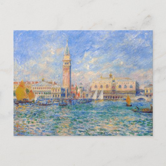 Pierre-Auguste Renoir - Venedig, der Dogenpalast Postkarte (Vorderseite)