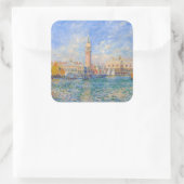 Pierre-Auguste Renoir - Venedig, der Dogenpalast Quadratischer Aufkleber (Tasche)