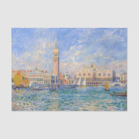 Pierre-Auguste Renoir - Venedig, der Dogenpalast Seidenpapier (Vorderseite)
