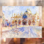 Pierre-Auguste Renoir - Venedig, Piazza San Marco Fensteraufkleber (Blatt 2)