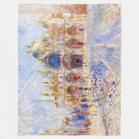 Pierre-Auguste Renoir - Venedig, Piazza San Marco Fleecedecke (Vorderseite)