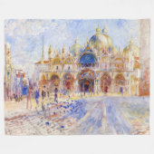 Pierre-Auguste Renoir - Venedig, Piazza San Marco Fleecedecke (Vorderseite (Horizontal))