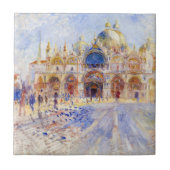 Pierre-Auguste Renoir - Venedig, Piazza San Marco Fliese (Vorderseite)