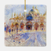 Pierre-Auguste Renoir - Venedig, Piazza San Marco Keramikornament (Rückseite)