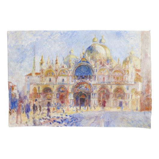 Pierre-Auguste Renoir - Venedig, Piazza San Marco Kissenbezug (Vorderseite)