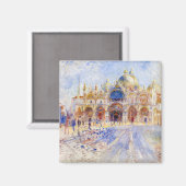 Pierre-Auguste Renoir - Venedig, Piazza San Marco Magnet (Vorderseite/Rückseite)