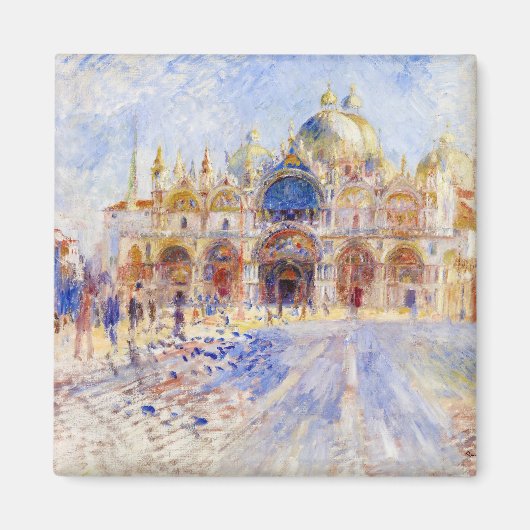 Pierre-Auguste Renoir - Venedig, Piazza San Marco Magnet (Vorne)