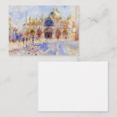Pierre-Auguste Renoir - Venedig, Piazza San Marco Mitteilungskarte (Vorne/Hinten)
