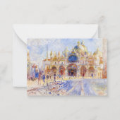 Pierre-Auguste Renoir - Venedig, Piazza San Marco Mitteilungskarte (Vorderseite)