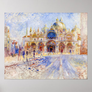 Pierre-Auguste Renoir - Venedig, Piazza San Marco Poster