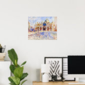 Pierre-Auguste Renoir - Venedig, Piazza San Marco Poster (Heimbüro)