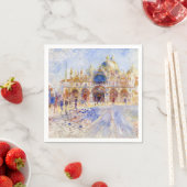 Pierre-Auguste Renoir - Venedig, Piazza San Marco Serviette (Beispiel)