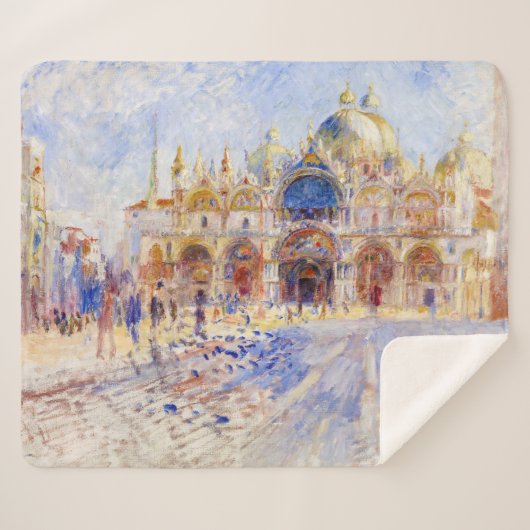 Pierre-Auguste Renoir - Venedig, Piazza San Marco Sherpadecke (Vorderseite (Horizontal))
