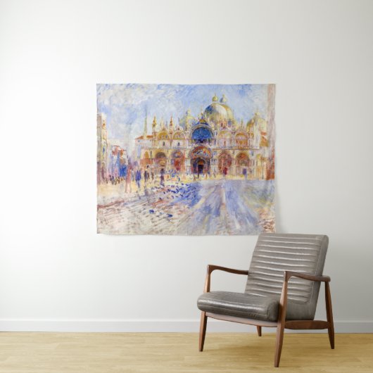 Pierre-Auguste Renoir - Venedig, Piazza San Marco Wandteppich (Beispiel (Horizontal))