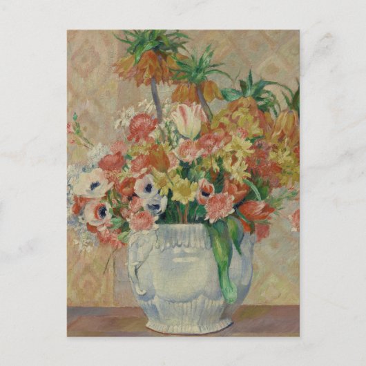 Pierre-Auguste Renoir Vintage Still Life-Blume Postkarte (Vorderseite)