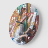 Pierre Auguste Renoir - Young Girls at the Piano Große Wanduhr (Winkel)