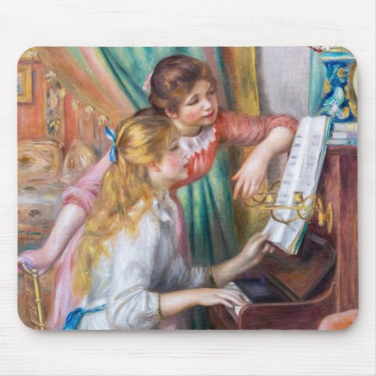 Pierre Auguste Renoir - Young Girls at the Piano Mousepad (Vorne)