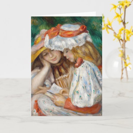 Pierre-Auguste Renoir - Zwei Girls Reading Karte (Gelbe Blume)